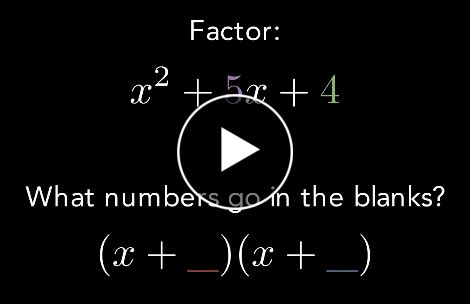 Then, write the equation in a standard form, and isolate the variable using algebraic manipulation to solve for the variable. . Mathpapa factoring